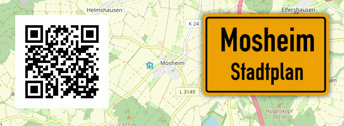 Stadtplan Mosheim, Hessen