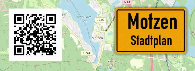 Stadtplan Motzen, Weser