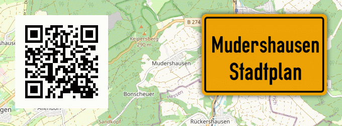 Stadtplan Mudershausen