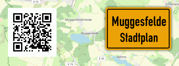 Stadtplan Muggesfelde