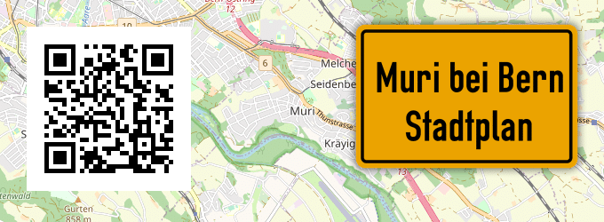 Stadtplan Muri bei Bern