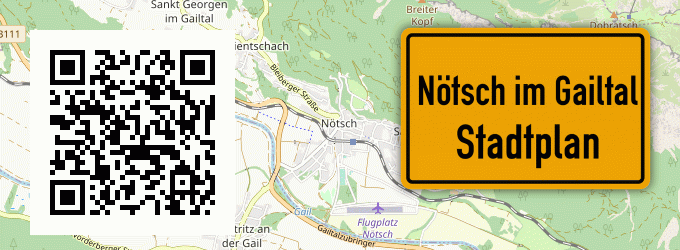 Stadtplan Nötsch im Gailtal