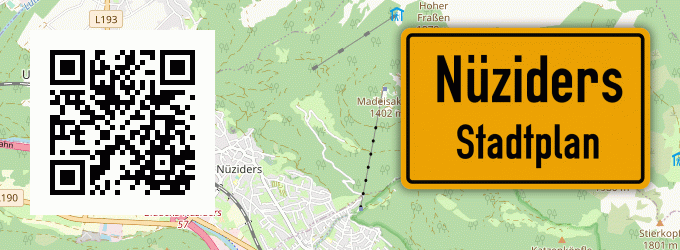 Stadtplan Nüziders