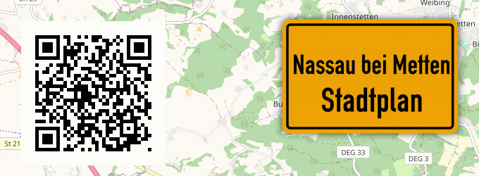 Stadtplan Nassau bei Metten, Niederbayern