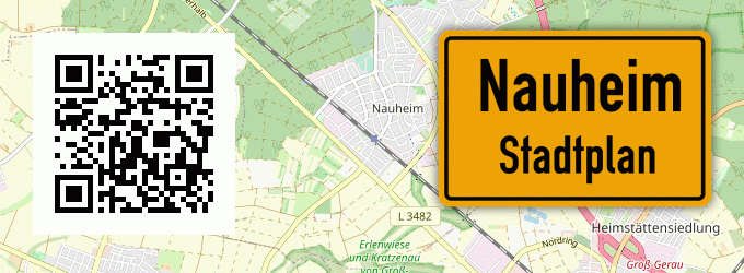 Stadtplan Nauheim, Kreis Limburg an der Lahn