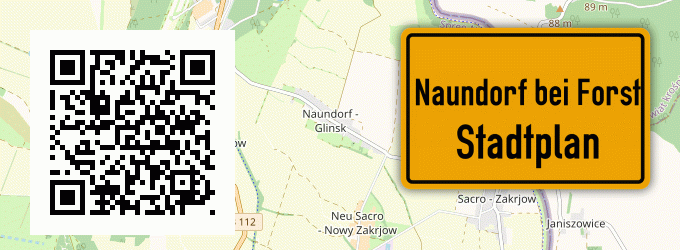 Stadtplan Naundorf bei Forst, Lausitz