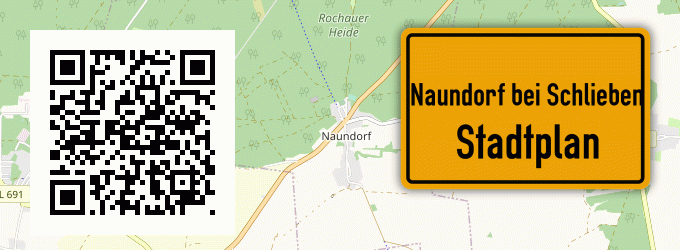 Stadtplan Naundorf bei Schlieben