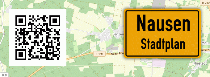 Stadtplan Nausen