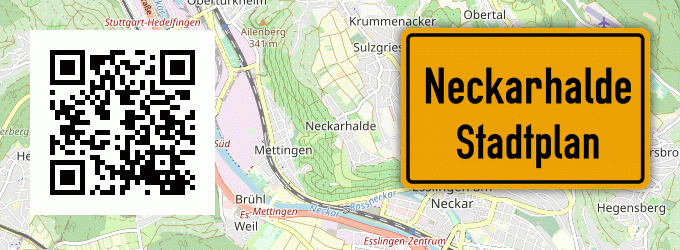 Stadtplan Neckarhalde