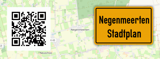 Stadtplan Negenmeerten