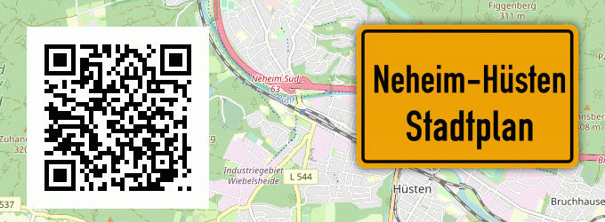 Stadtplan Neheim-Hüsten
