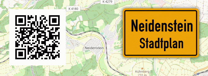 Stadtplan Neidenstein, Elsenzgau