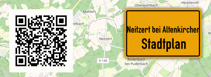 Stadtplan Neitzert bei Altenkirchen, Westerwald