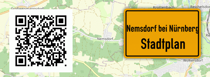 Stadtplan Nemsdorf bei Nürnberg