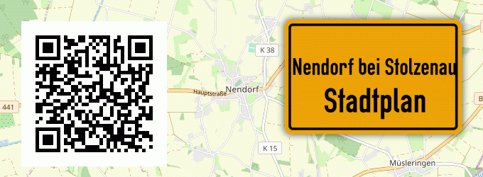 Stadtplan Nendorf bei Stolzenau, Weser
