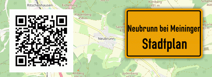 Stadtplan Neubrunn bei Meiningen