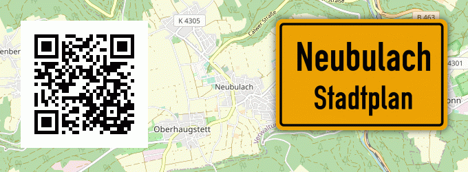 Stadtplan Neubulach