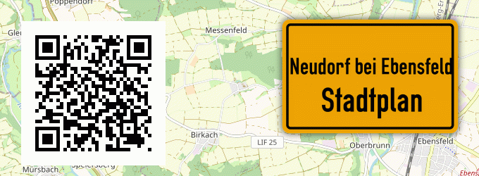 Stadtplan Neudorf bei Ebensfeld