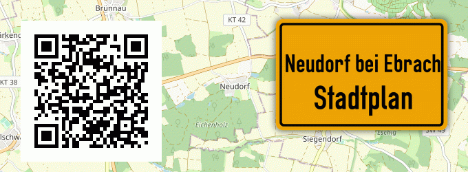 Stadtplan Neudorf bei Ebrach, Oberfranken