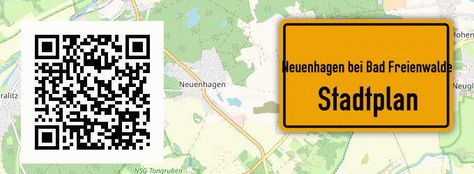 Stadtplan Neuenhagen bei Bad Freienwalde