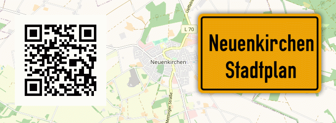Stadtplan Neuenkirchen, Kreis Wiedenbrück
