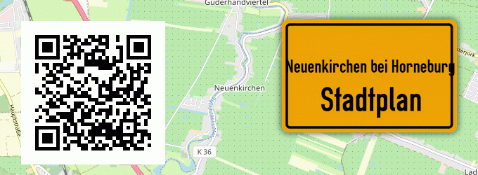 Stadtplan Neuenkirchen bei Horneburg, Niederel
