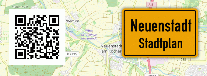 Stadtplan Neuenstadt