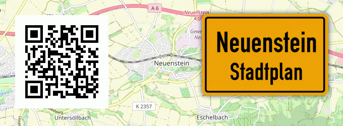 Stadtplan Neuenstein