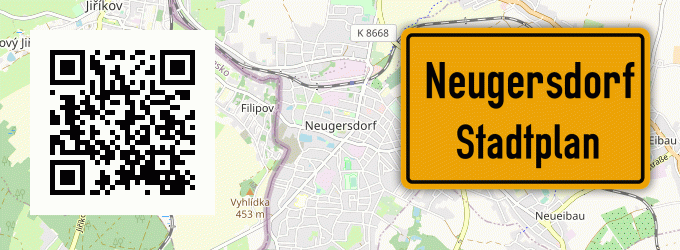 Stadtplan Neugersdorf, Sachsen