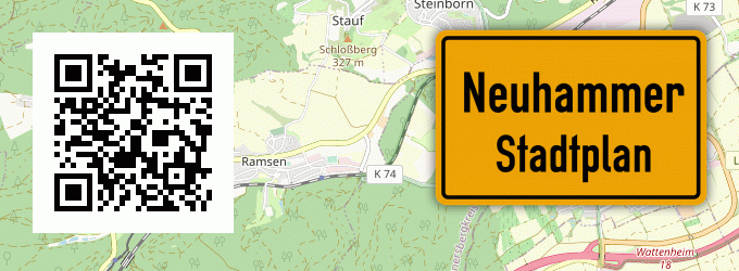 Stadtplan Neuhammer, Pfalz
