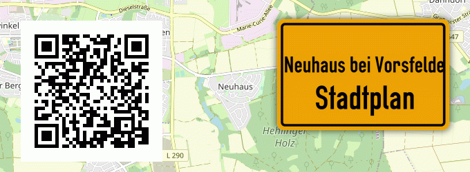 Stadtplan Neuhaus bei Vorsfelde