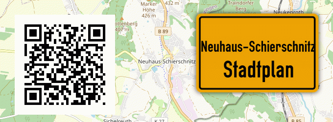 Stadtplan Neuhaus-Schierschnitz
