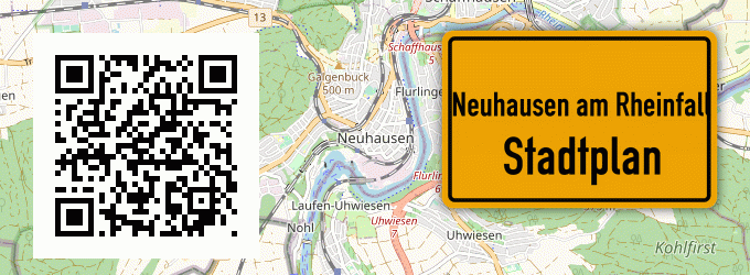 Stadtplan Neuhausen am Rheinfall