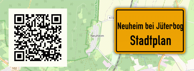 Stadtplan Neuheim bei Jüterbog