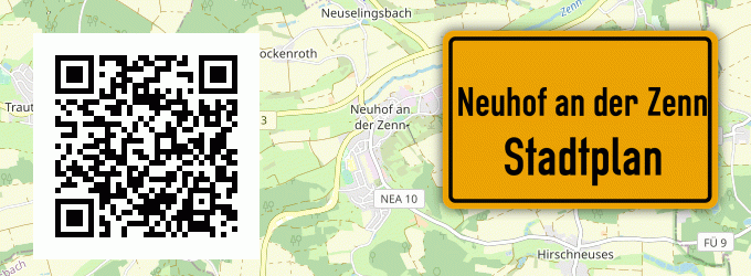 Stadtplan Neuhof an der Zenn