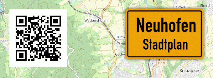 Stadtplan Neuhofen, Kreis Altötting