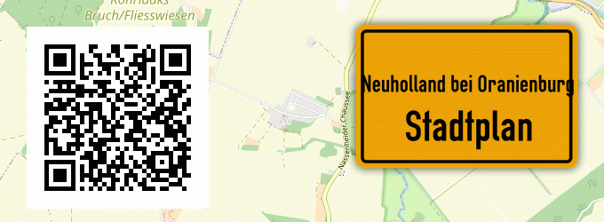 Stadtplan Neuholland bei Oranienburg