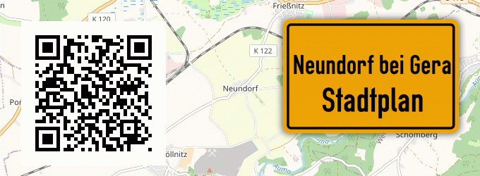 Stadtplan Neundorf bei Gera