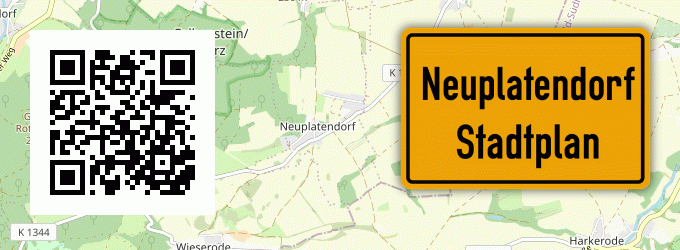 Stadtplan Neuplatendorf