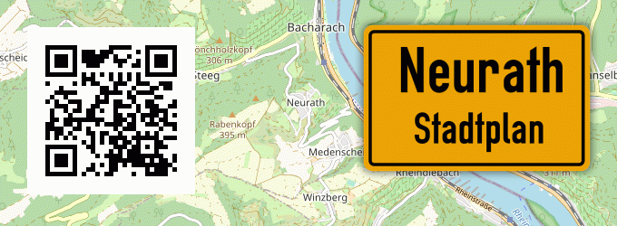 Stadtplan Neurath, Niederrhein