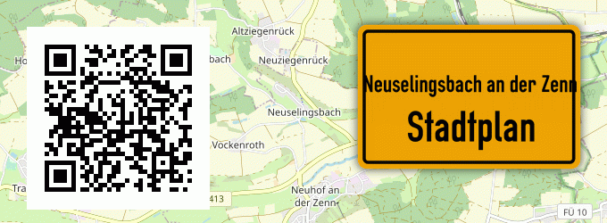 Stadtplan Neuselingsbach an der Zenn