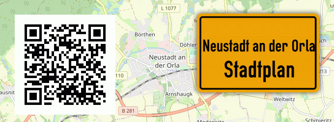 Stadtplan Neustadt an der Orla