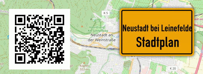 Stadtplan Neustadt bei Leinefelde