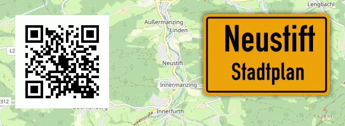 Stadtplan Neustift, Kreis Vilshofen, Niederbayern