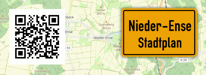 Stadtplan Nieder-Ense, Waldeck