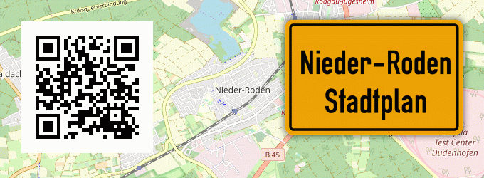 Stadtplan Nieder-Roden, Hessen
