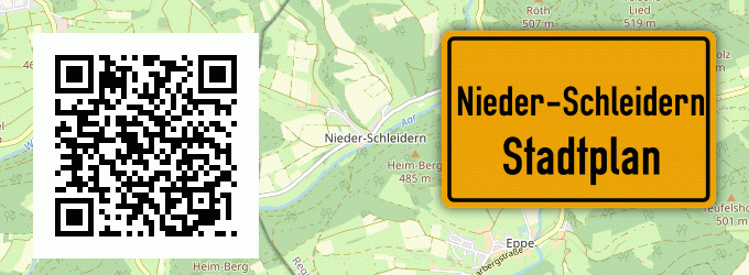 Stadtplan Nieder-Schleidern
