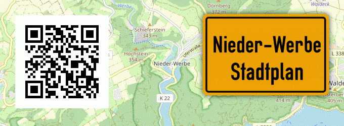 Stadtplan Nieder-Werbe