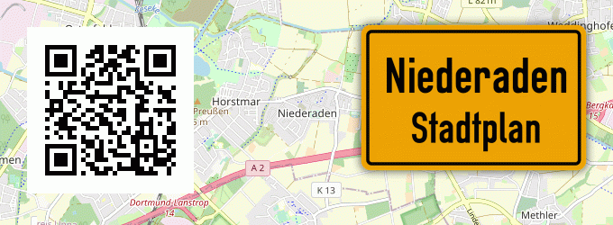 Stadtplan Niederaden