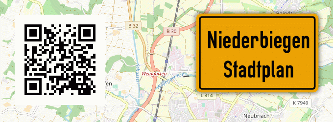 Stadtplan Niederbiegen